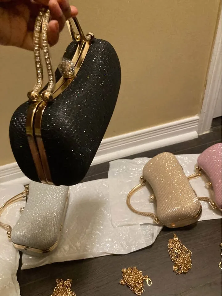 Brand new elegant glitter women evening bags image indicator(8)