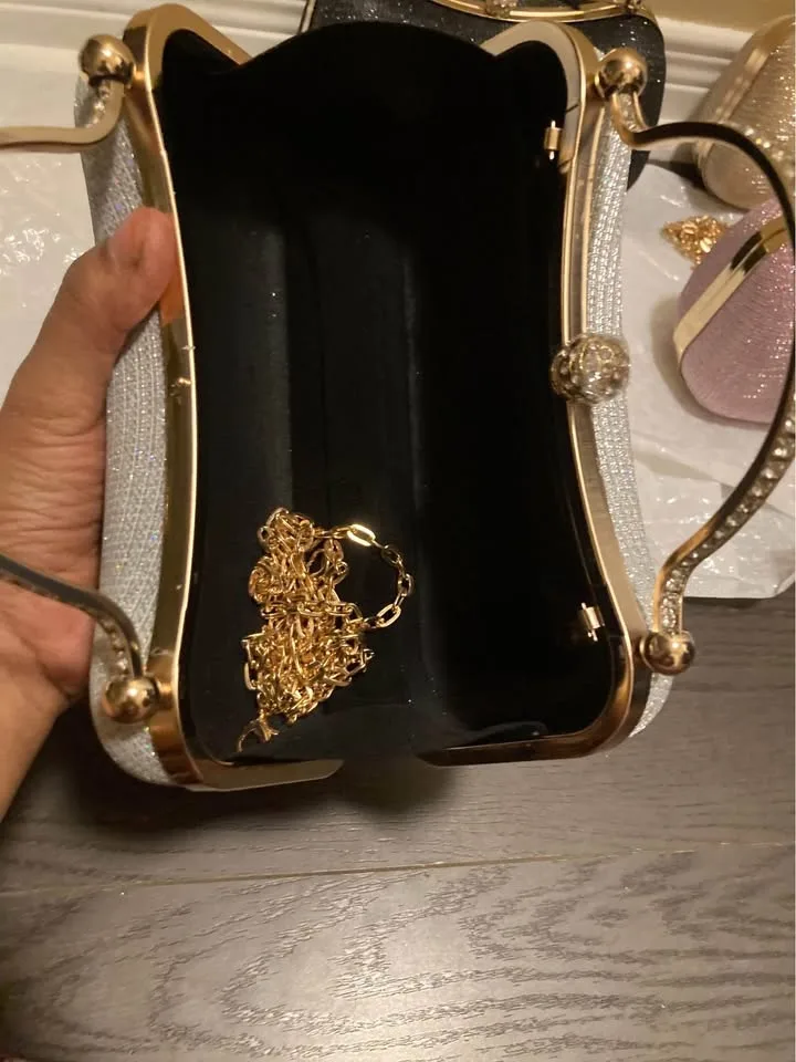 Brand new elegant glitter women evening bags image indicator(9)