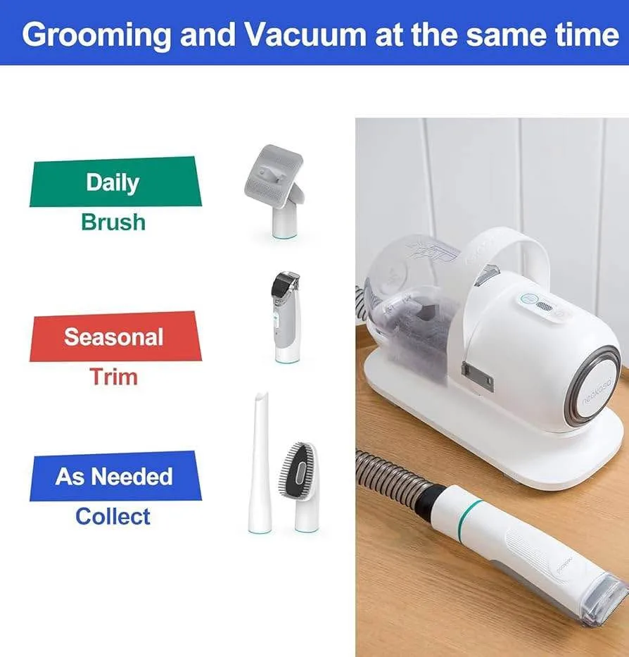 Pet vac with clippers for ultimate grooming. image indicator(2)