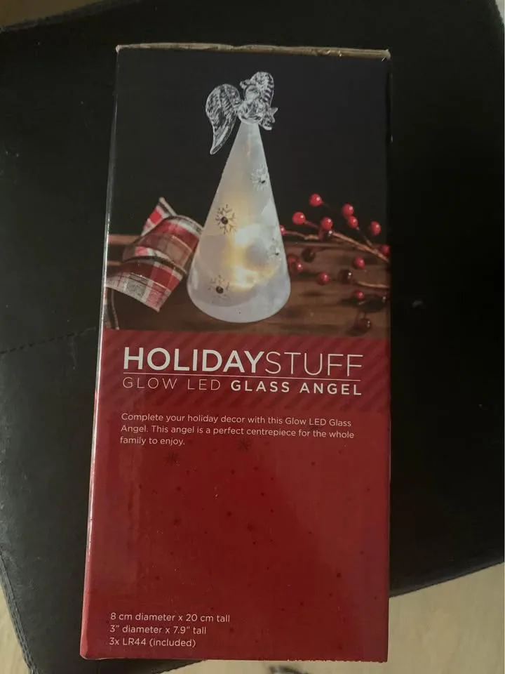 Holiday Stuff-Glow LED Glass Angel image indicator(2)