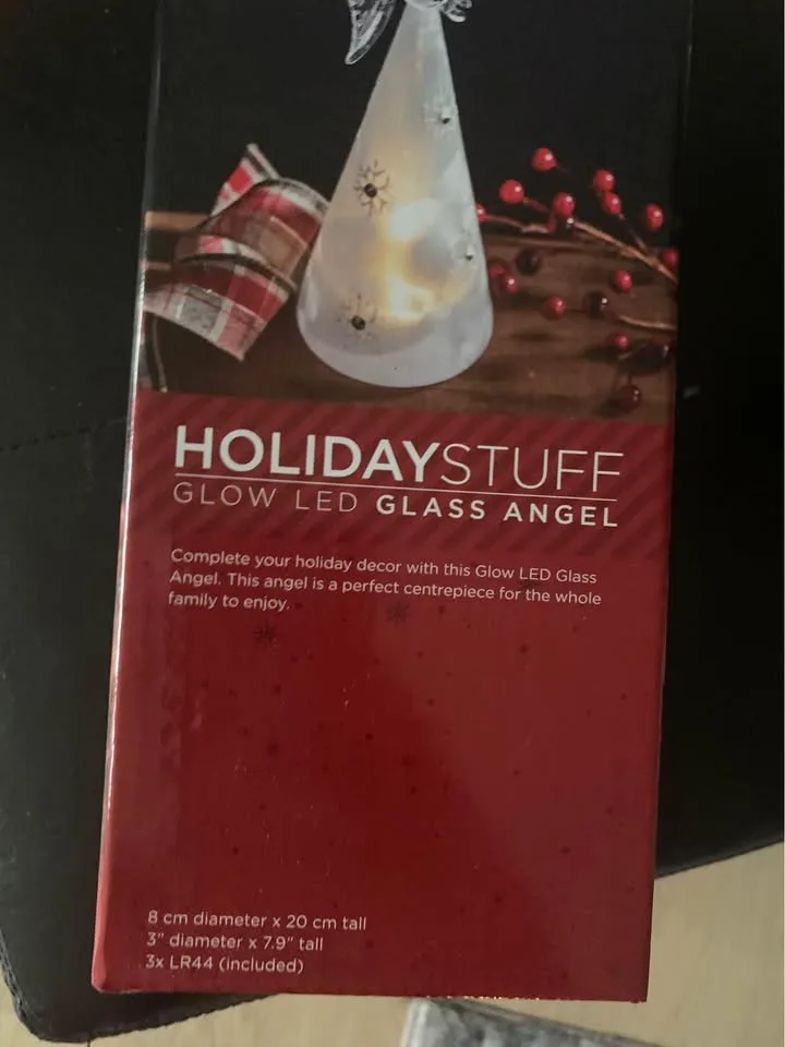 Holiday Stuff-Glow LED Glass Angel image indicator(3)