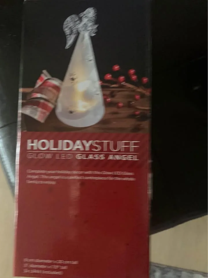 Holiday Stuff-Glow LED Glass Angel image indicator(5)