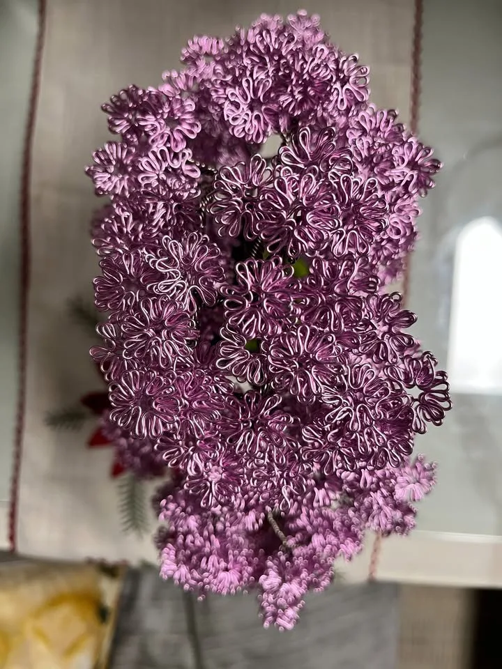 Handcrafted Cherry Blossom Aluminum Bonsai Tree – $120 image indicator(8)