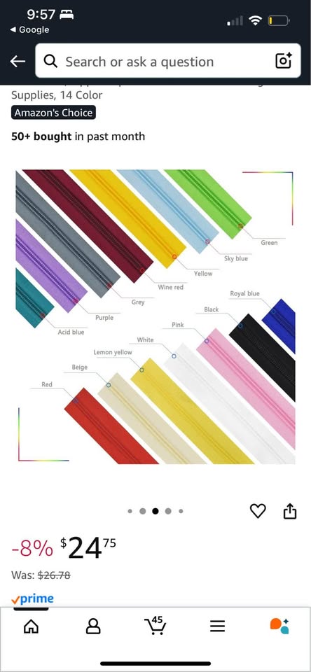 14 different colors zippers for crafts - photo 5