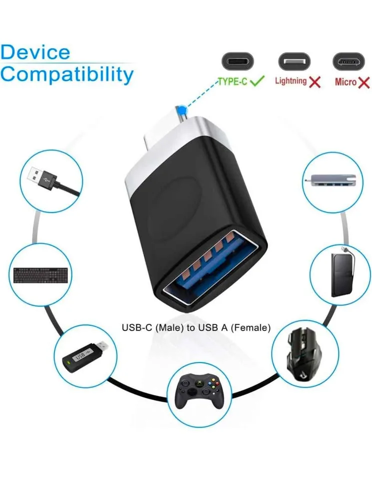 Micro USB or USB to USB-C Adapters image indicator(4)