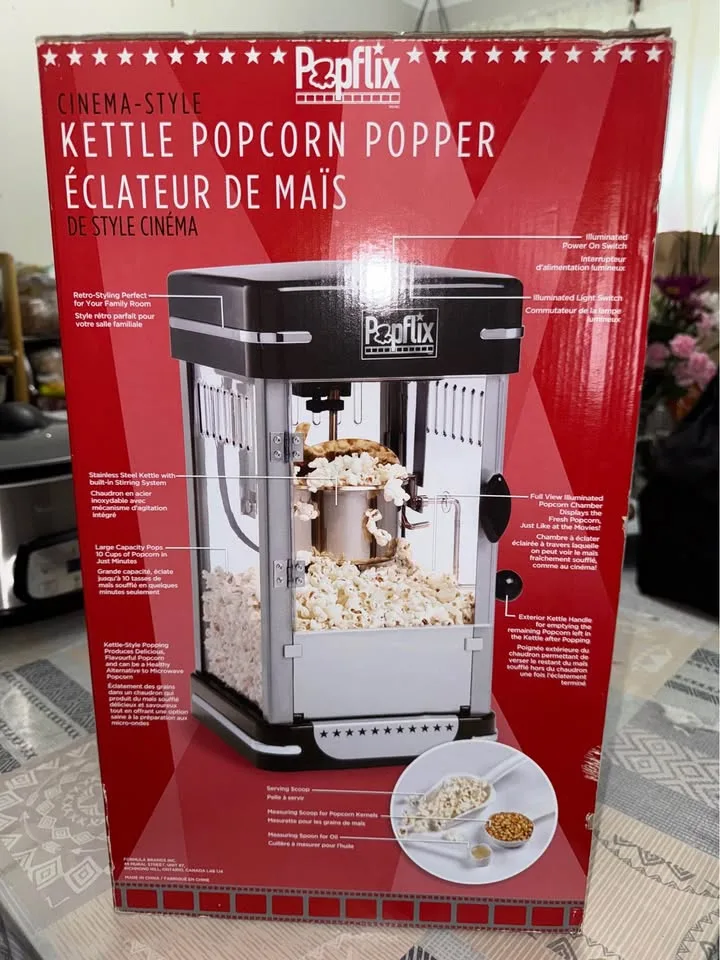 Popflix Cinema-Style Kettle Popcorn Popper image indicator(2)