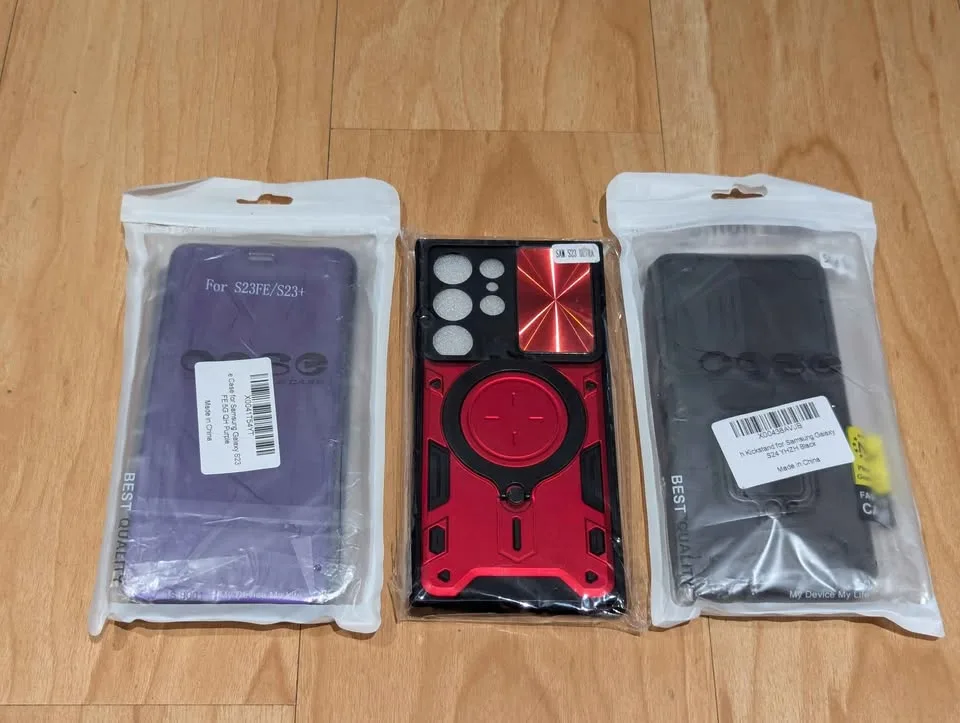 Protective case and tempered glass for Samsung Galaxy Phone image indicator(3)