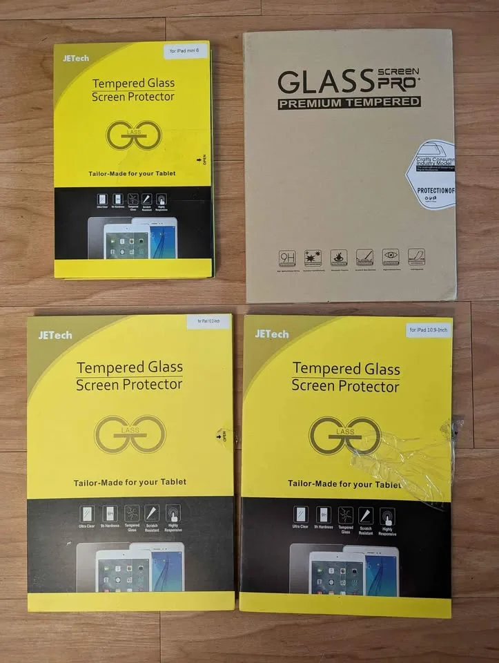 Protective case and tempered glass for iPad, Mini/Pro/Air image indicator(4)