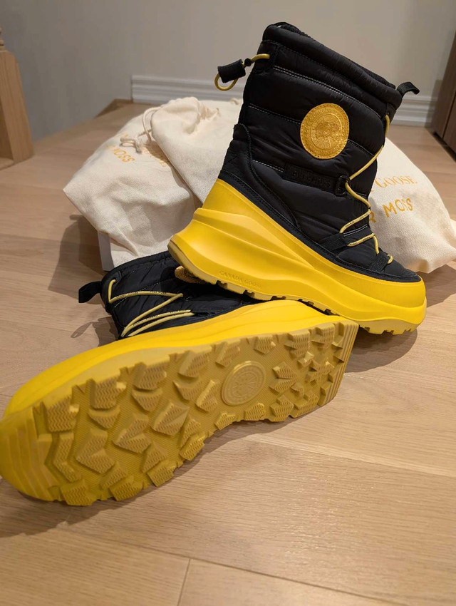 Pyer Moss Canada Goose Boots (Black/Yellow) size 11