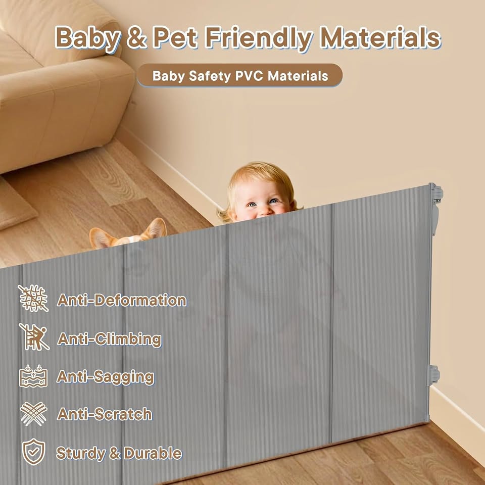 NEW~ RT Baby/Pet Gate, Re Rods, Indoor/Outdoor, 55×34