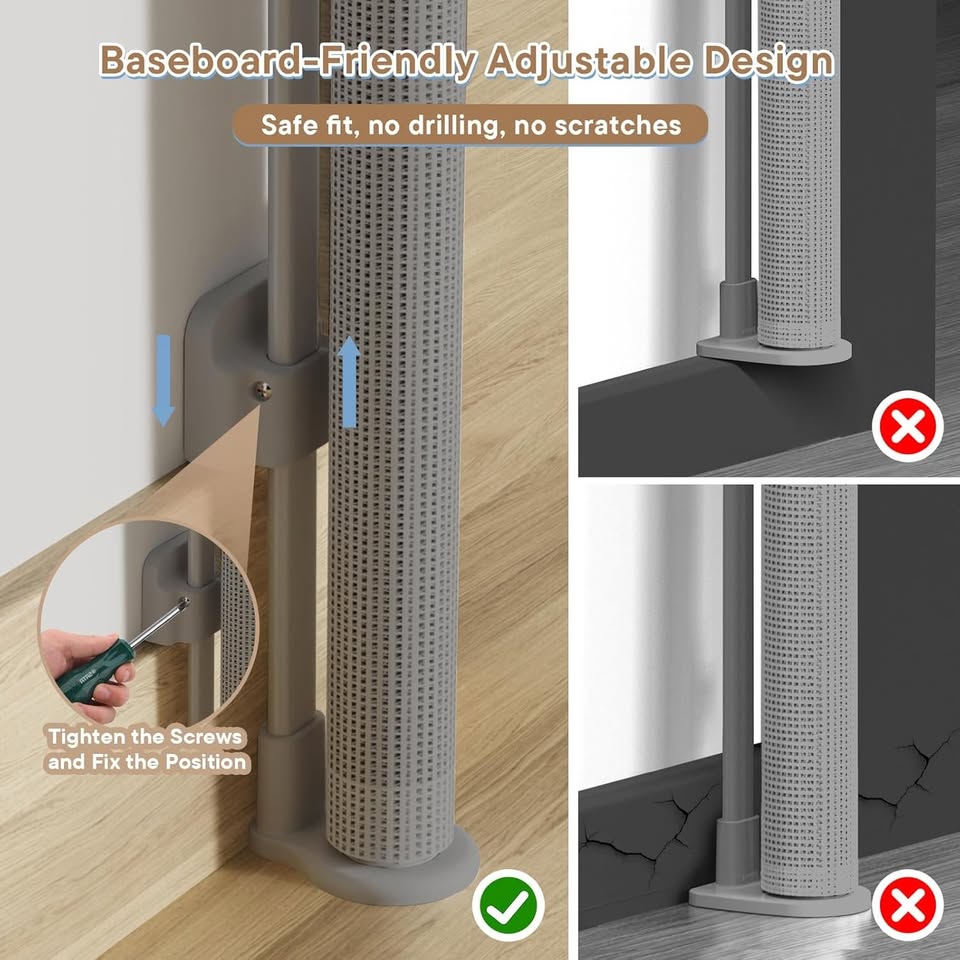 NEW~ RT Baby/Pet Gate, Re Rods, Indoor/Outdoor, 55×34 - photo 3