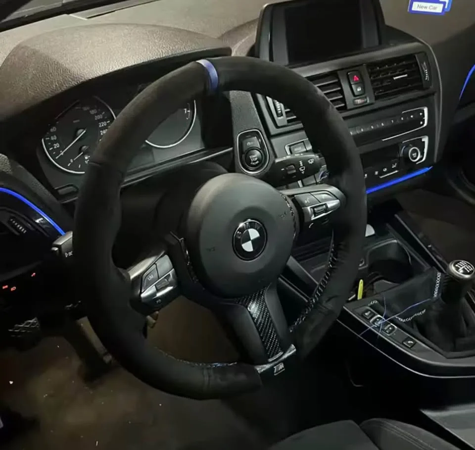 BMW custom made steering wheel wrap image indicator(2)