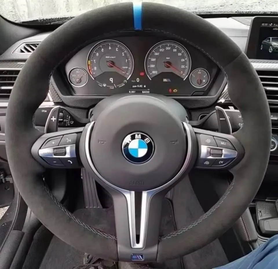 BMW custom made steering wheel wrap image indicator(9)