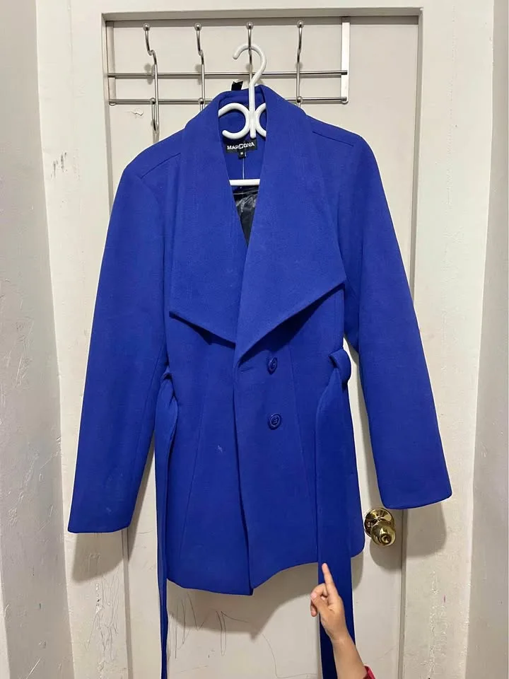 Marcona Cobalt Blue Waterfall Coat thumbnail