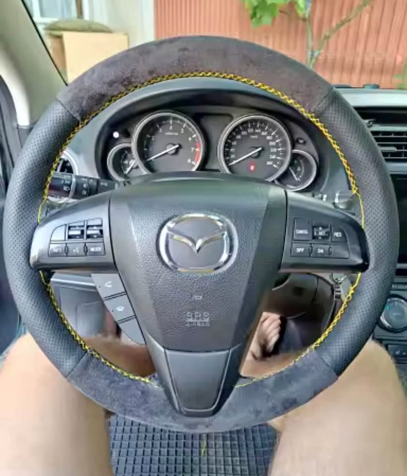 Steering Wheel Cover Leather and Alcantara