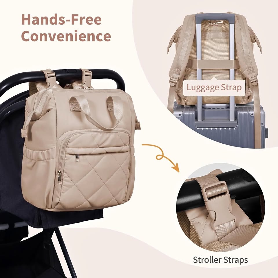 NEW~Diaper Bag Backpack | Insulated Pockets | Changing Pad - photo 2