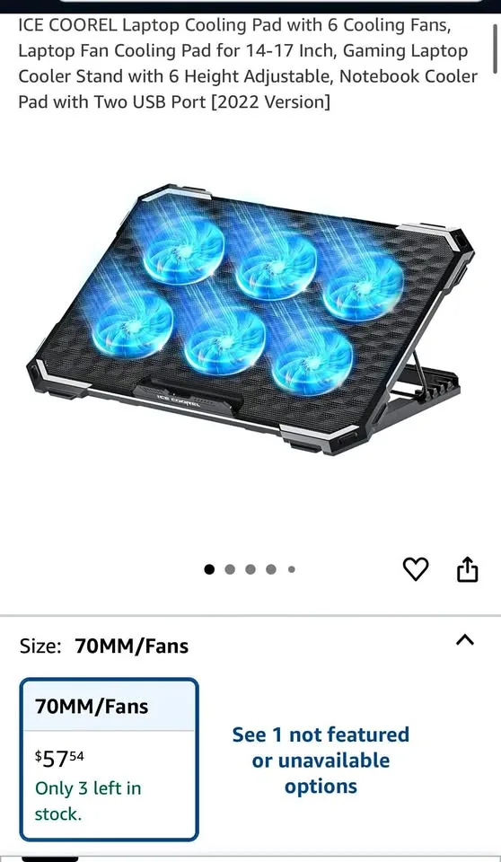 New ice coorel k15 laptop cooling pad thumbnail