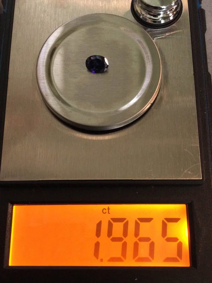 Blue Sapphire, Oval Cut, 1.965 Carats, Naturally Mined - photo 2