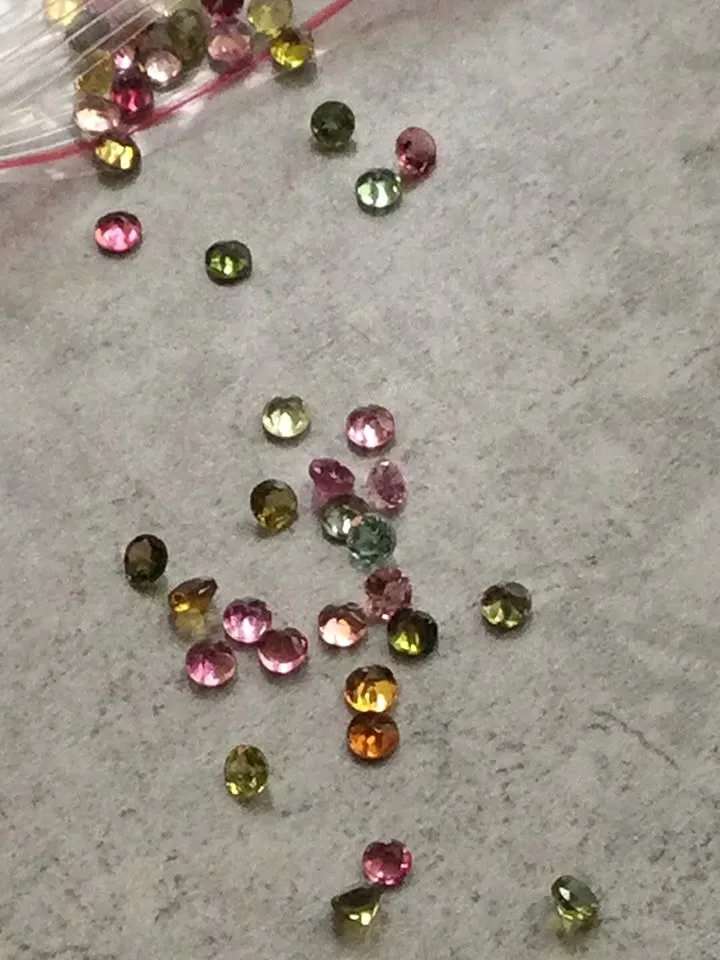 Tourmaline, Round Cut, 3mm .135 Carat, Naturally Mined thumbnail