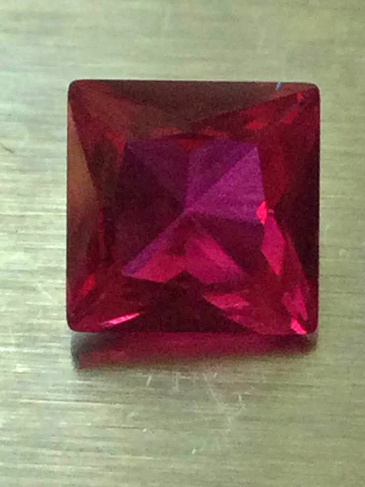 Ruby, Square Cut, 2.800 Carats, Naturally Mined, Certified