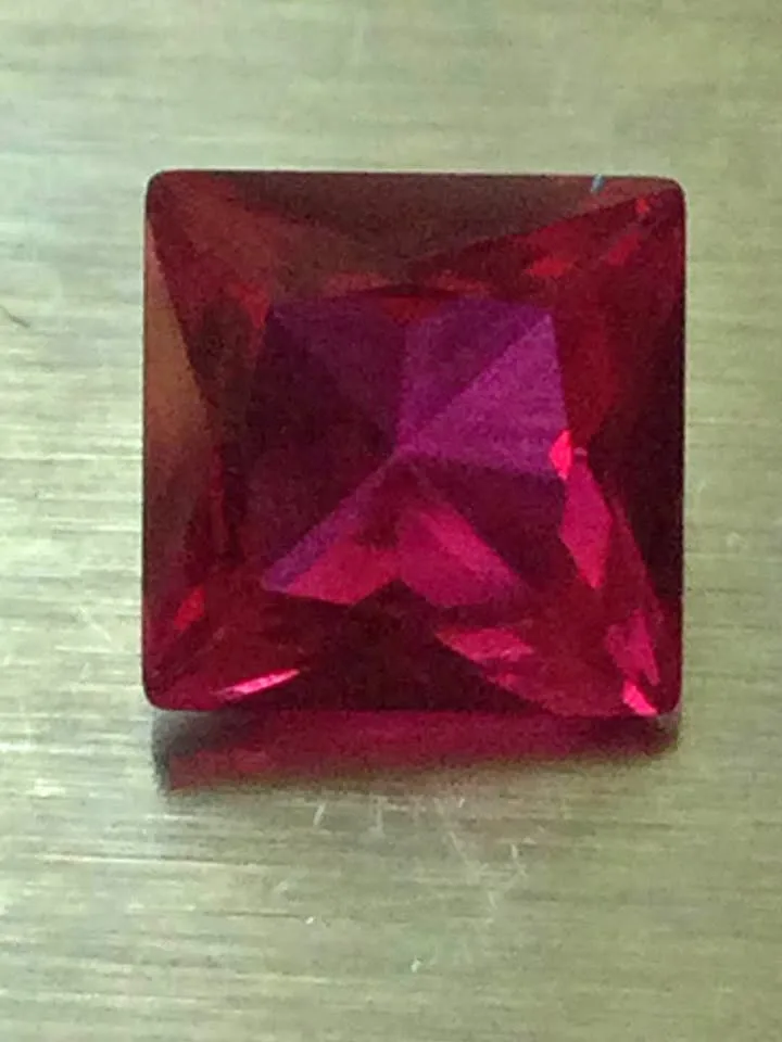 Ruby, Square Cut, 2.800 Carats, Naturally Mined, Certified thumbnail