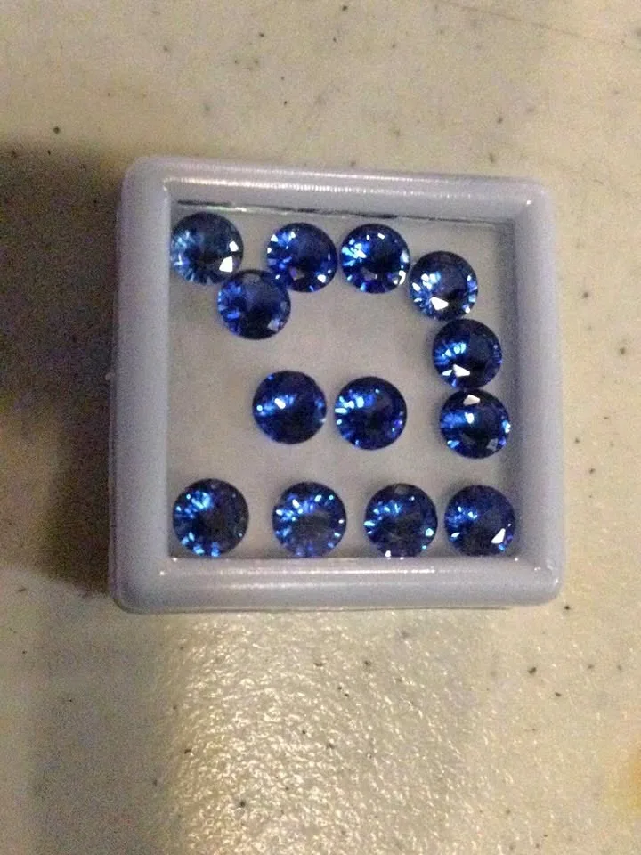Blue Sapphire, Round Cut, 5mm, 0.500 Carats, Naturally Mined thumbnail