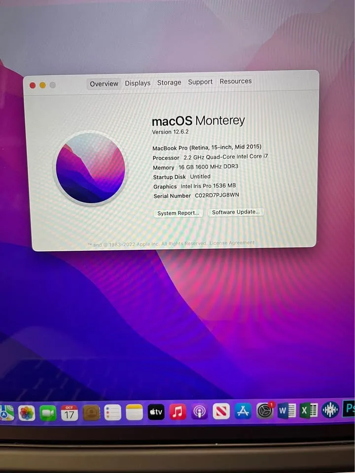 MacBook Pro 15” Retina i7 16GB 256SSD + 256SSD image indicator(2)