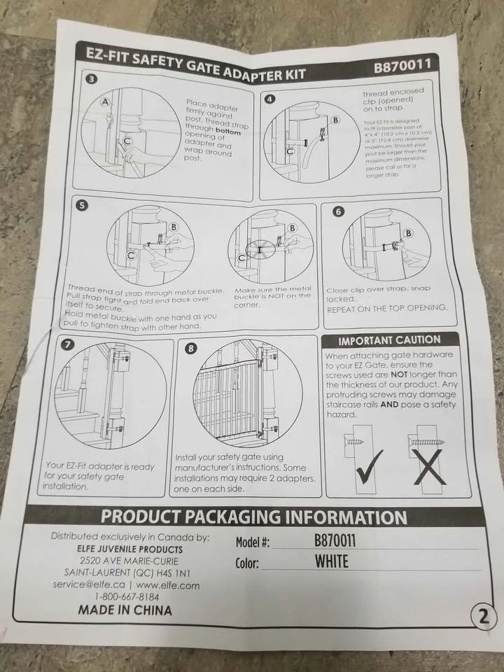 Safety Gate Adapter for Stairway Post image indicator(5)