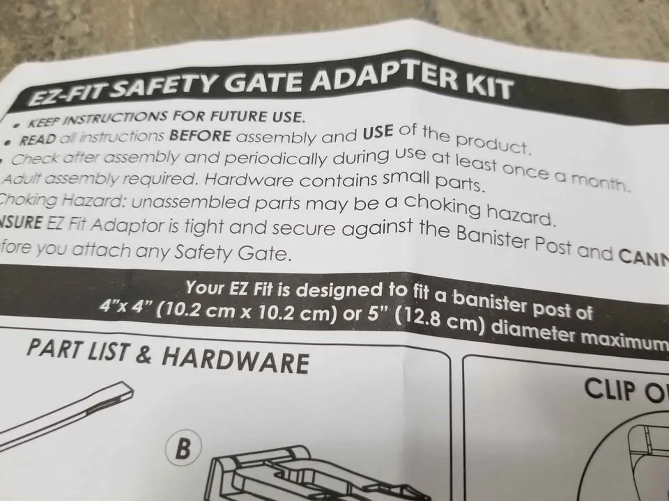 Safety Gate Adapter for Stairway Post image indicator(6)