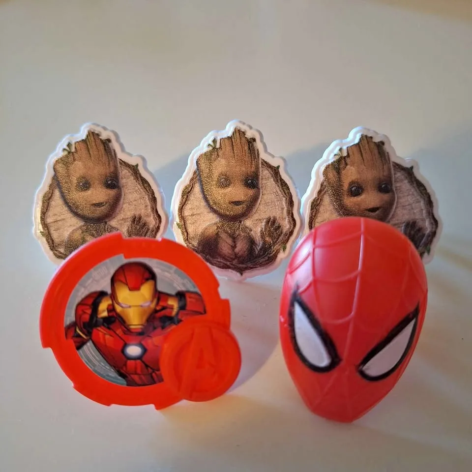 EUC Groot, Spiderman, Marvel Rings thumbnail