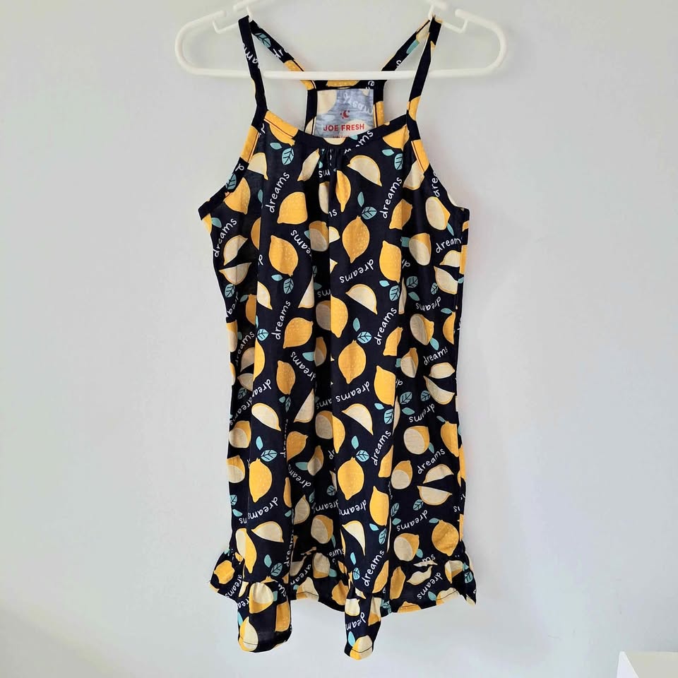 BNWOT Girls' Lemon Nightgown - S