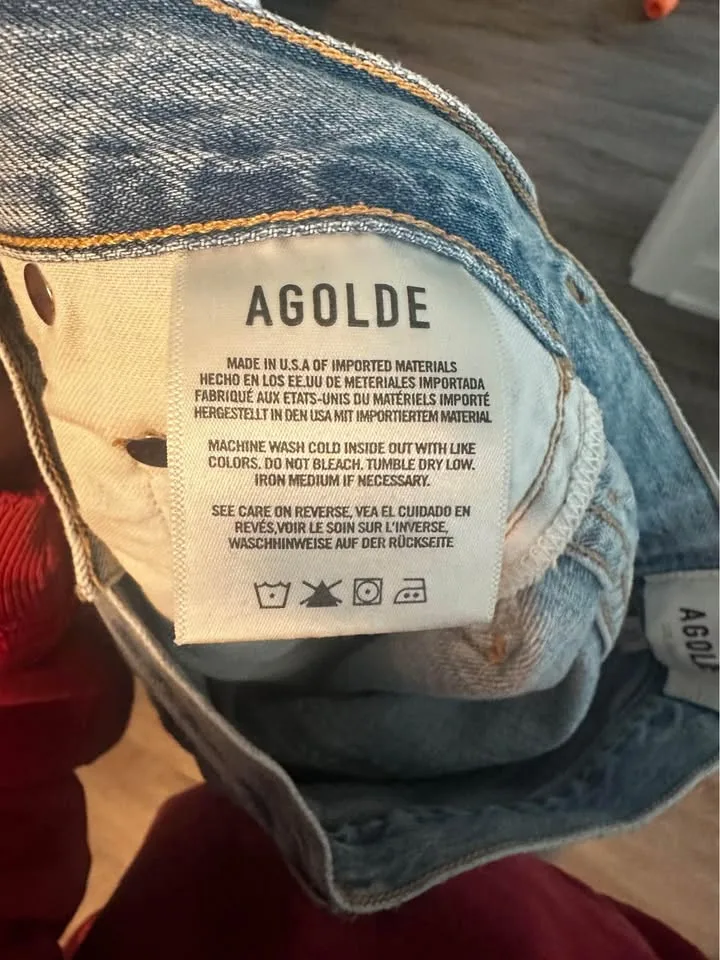 AGOLDE CRISS CROSS JEANS - SIZE: 23 image indicator(6)