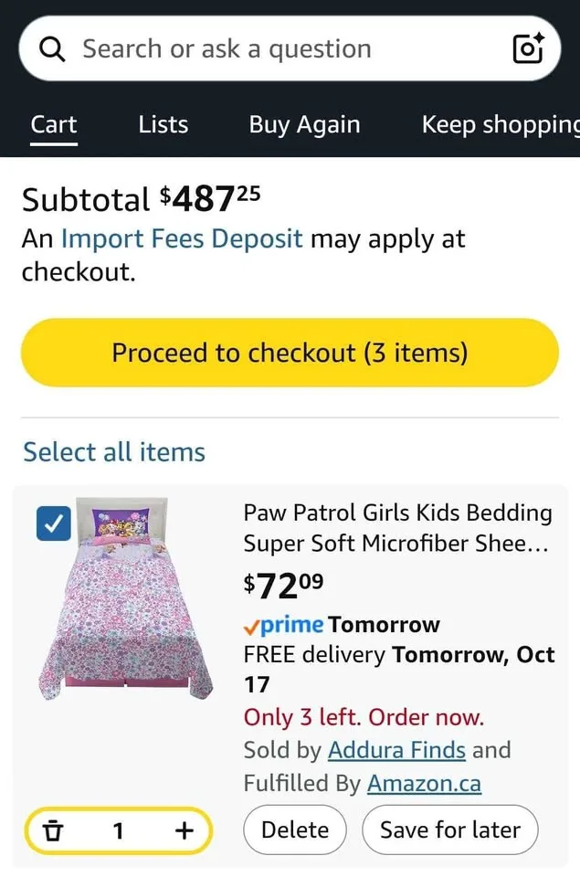 Paw Patrol 3-Piece Twin Sheet Set 🥕 image indicator(10)