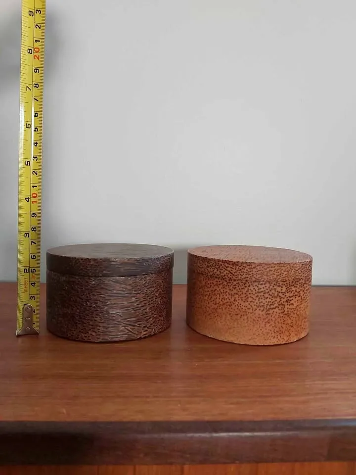 Two wooden containers thumbnail