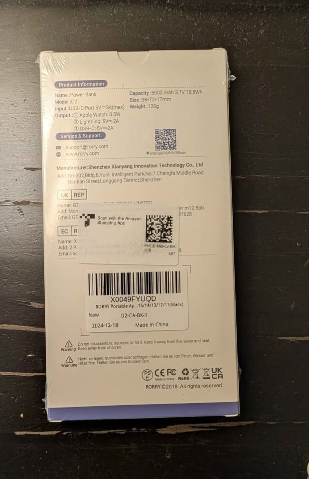 RORRY portable charger for Iphone & Apple watch - photo 2