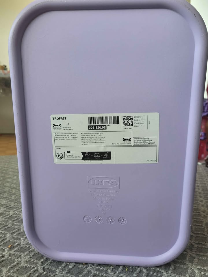 IKEA TROFAST Storage Box, Lilac - photo 5