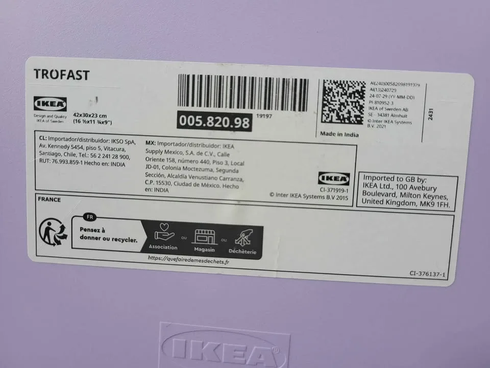 IKEA TROFAST Storage Box, Lilac image indicator(6)