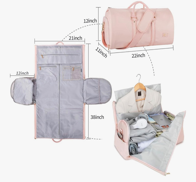 Pink Duffel Garment Bag - photo 3