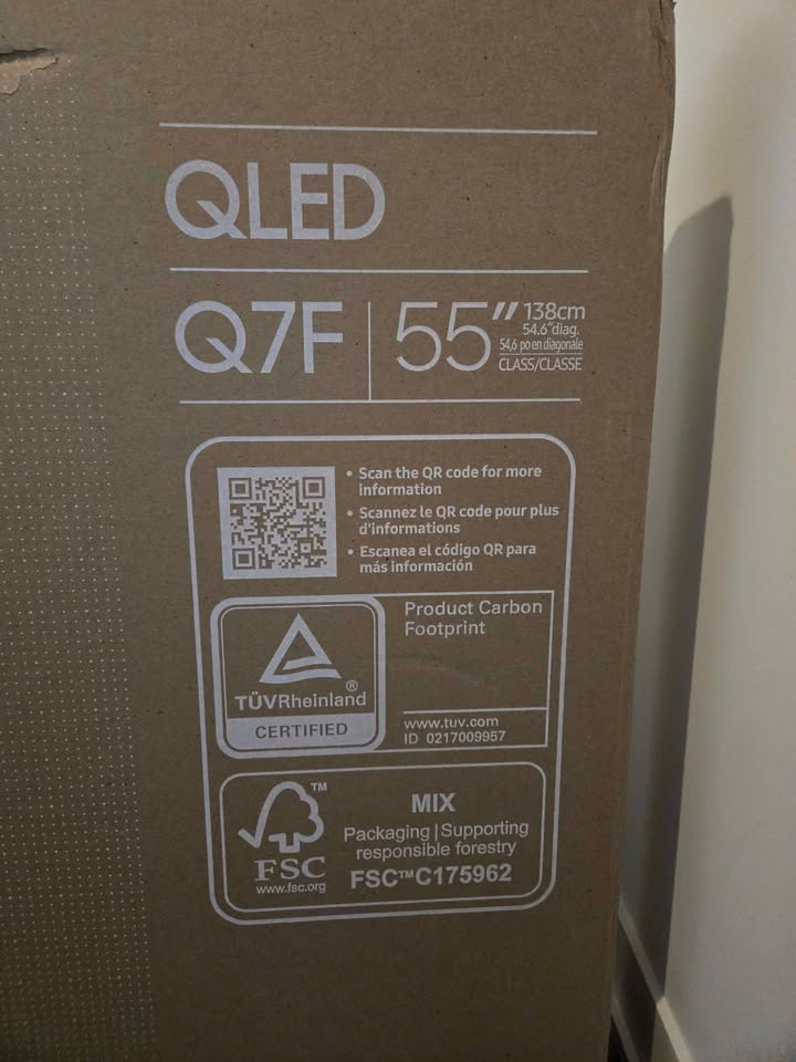 BNIB 2025 Samsung 55-Inch QLED Q7F 4K Smart TV Sealed - photo 2
