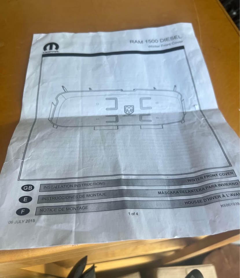 Dodge Ram Cold Weather Front End Cover - photo 3