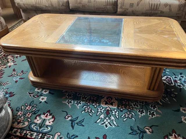 Coffee Table & End table oak wood thumbnail