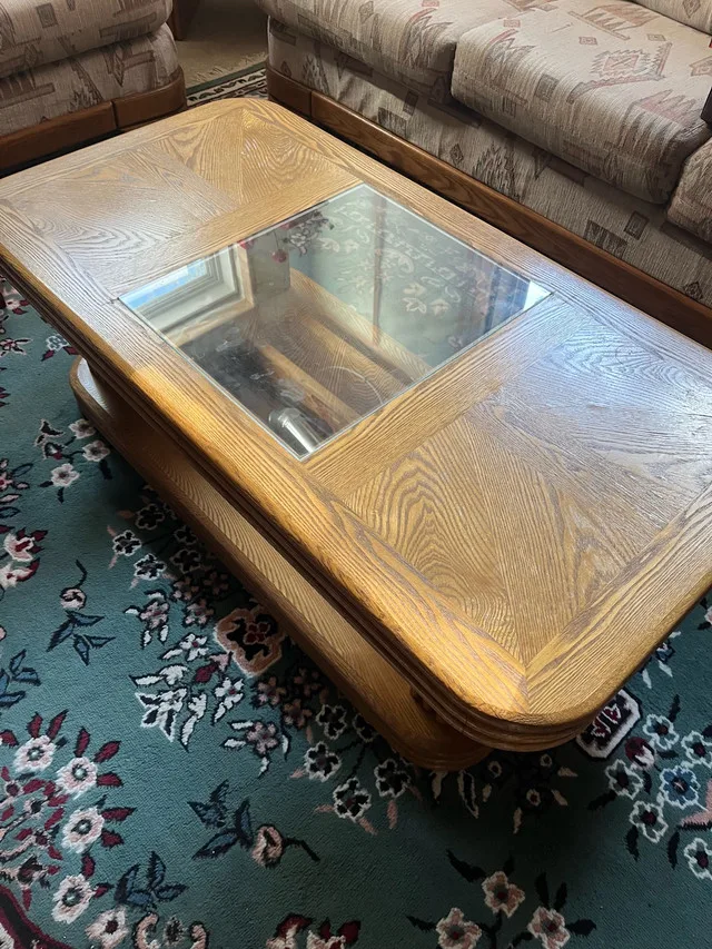 Coffee Table & End table oak wood image indicator(2)