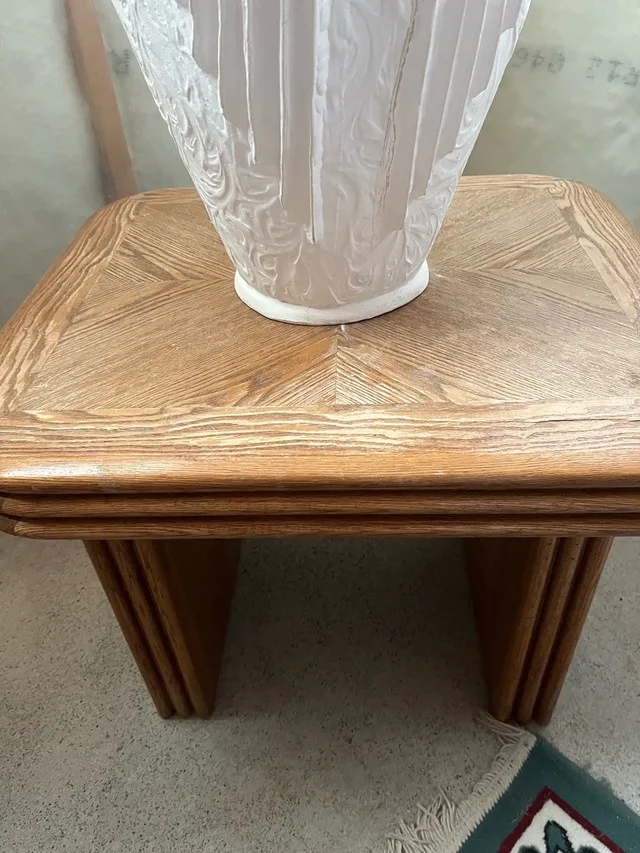 Coffee Table & End table oak wood image indicator(3)