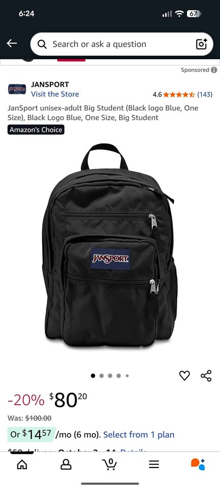 JanSport Laptop Backpack - Computer Bag - Black