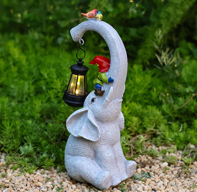 Elephant Garden Statue - photo 2