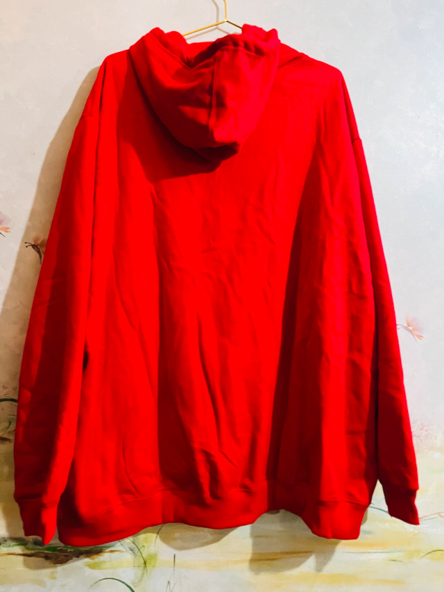 Plus Size Red Zip Up Hoodie-size 4XL - photo 4