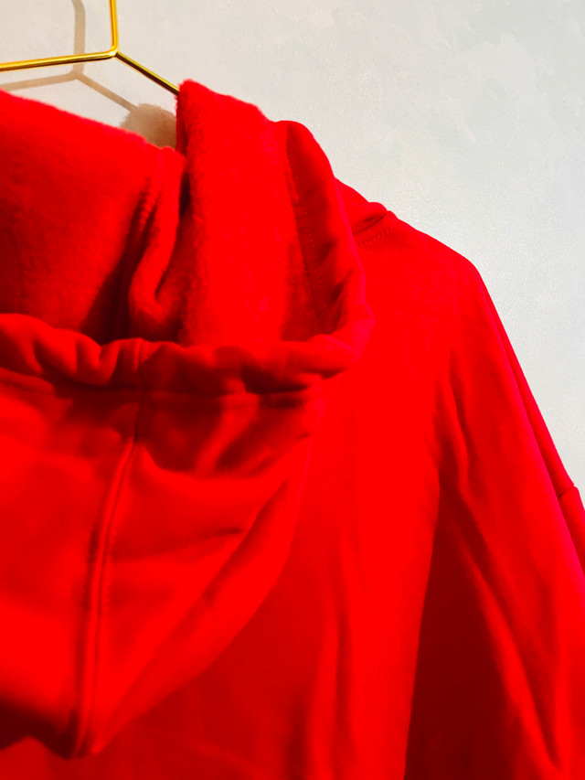 Plus Size Red Zip Up Hoodie-size 4XL - photo 5