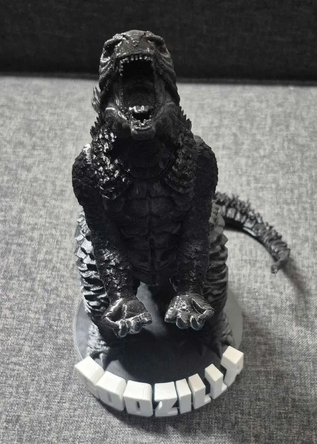 GODZILLA CONTROLLER STAND, GAMING ROOM DECOR thumbnail