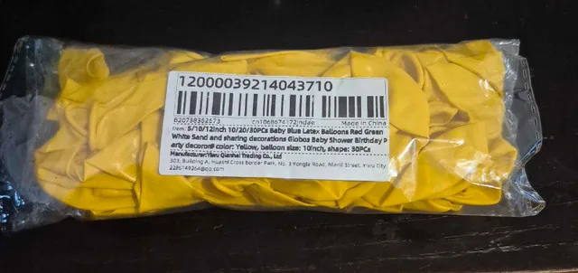 Yellow Balloons - 30 pack thumbnail