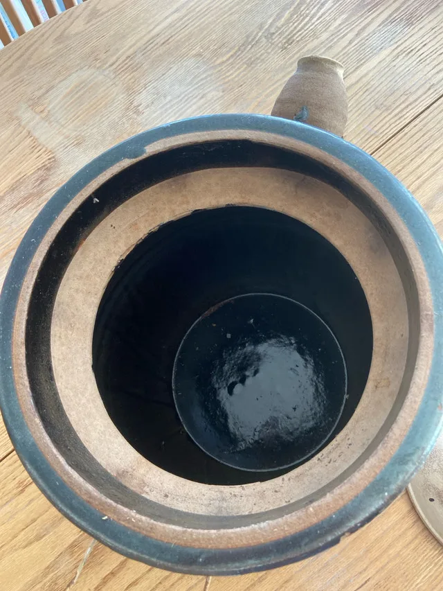 Asian Clay Cooking pot 11x10 inches image indicator(3)